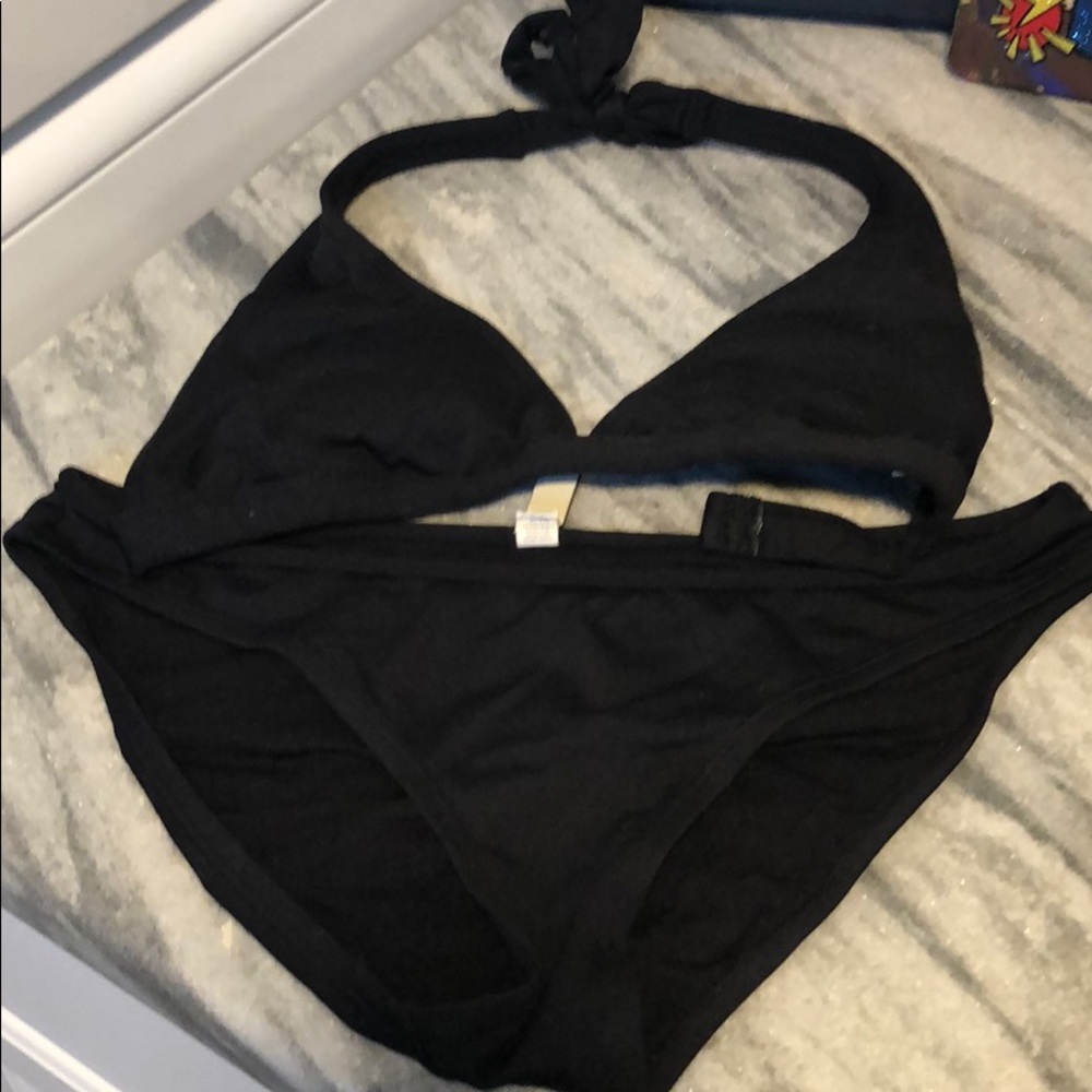 Black 2 pc bathing suit